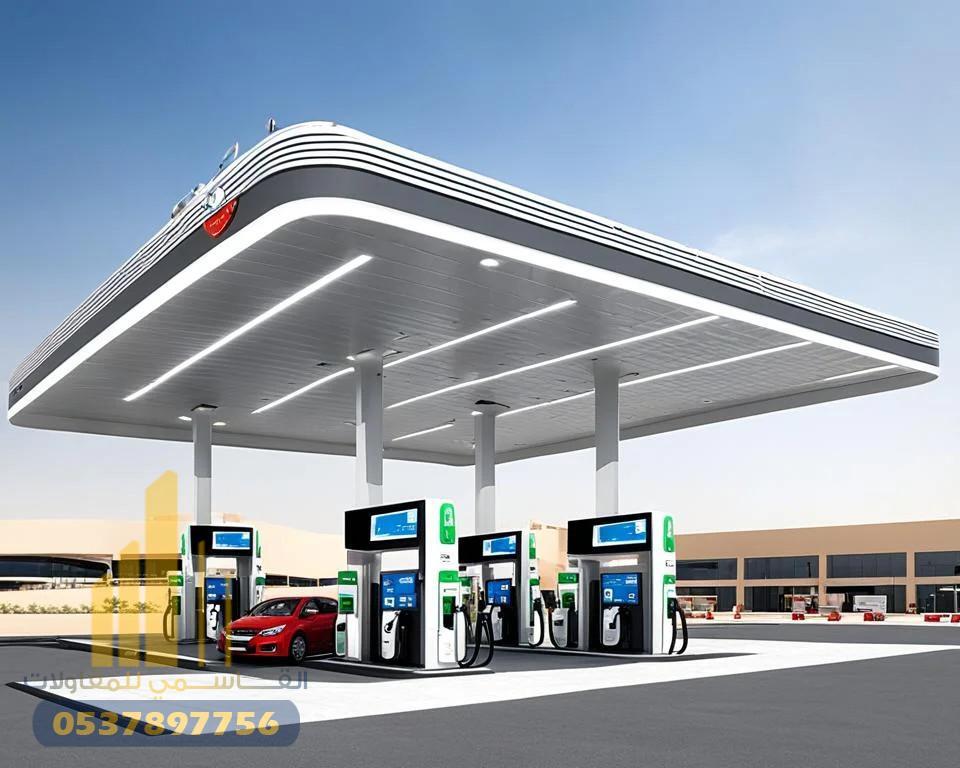 شركة بناء محطات وقود بالرياض | القاسمي للمقاولات | تراخيص وتصاميم عصرية