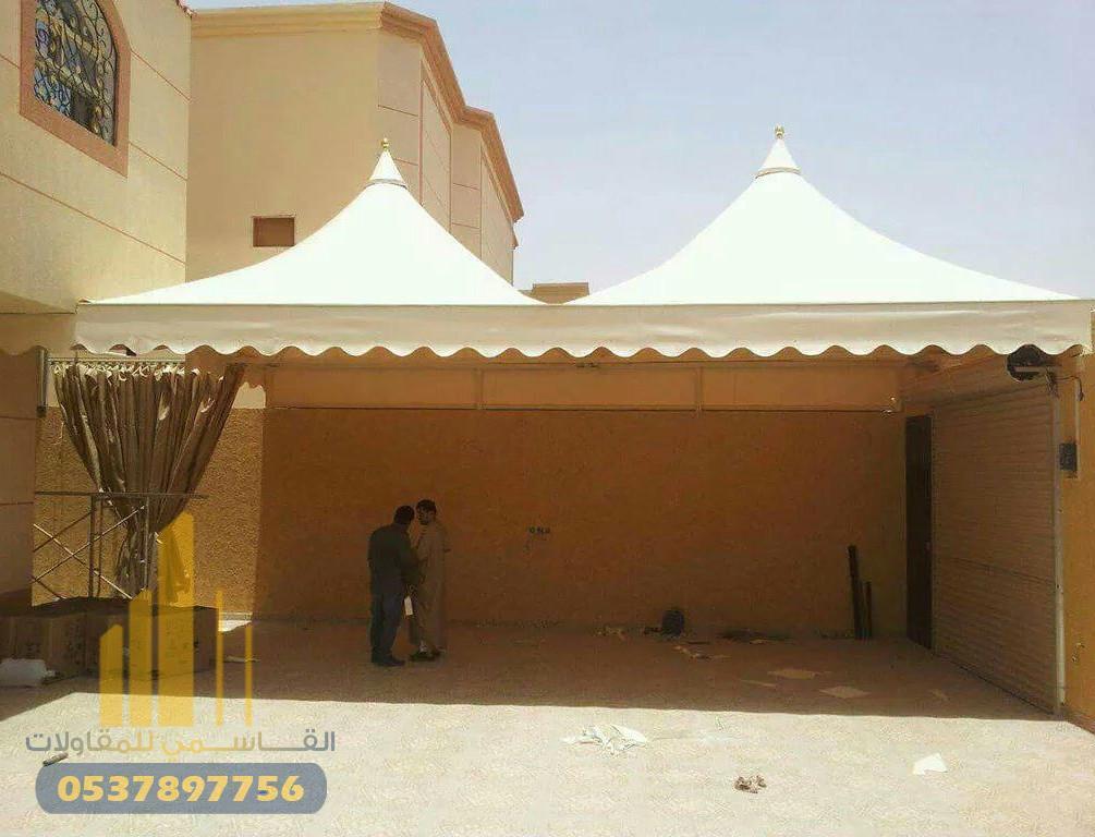 أفضل شركة مظلات سيارات بجدة | تركيب مظلات كراجات شركة القاسمي للمقاولات